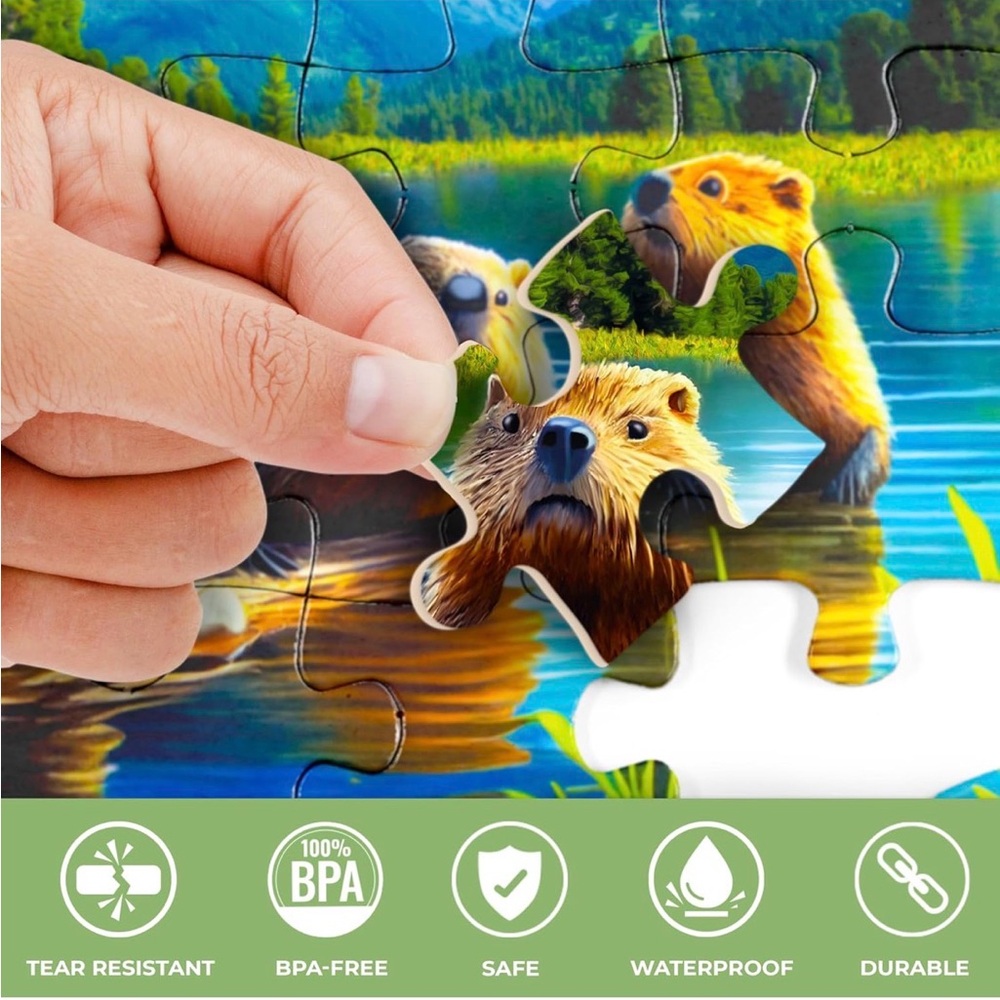 NIB Quokka Dementia Jigsaw Puzzles
Set of 3,Alzheimer's Aide,Lg Pcs,Animals - Picture 5 of 8